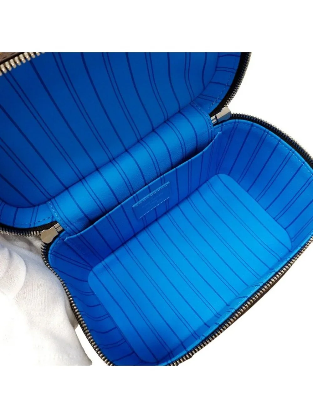 Louis Vuitton Vanity Bag Monogram Nice Mini Gaston Blue